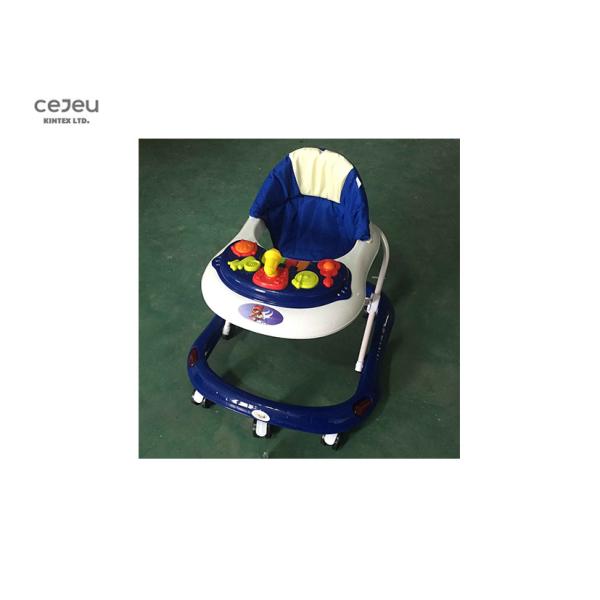 EN1273 Music Walker 61*56*50CM Silicon 8 Wheels Baby Foldable Walker