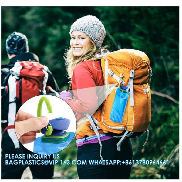 700 Ml Foldable Water Bottles Reusable Water Bottle Collapsible Drinking Bottle Bag For Hiking Adventure Travel