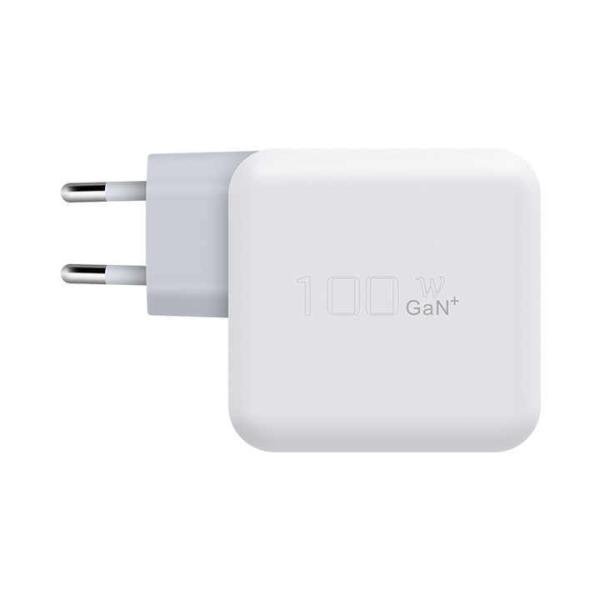 Chargeur mural USB-C 100W UE pour ordinateurs portables et appareils mobiles