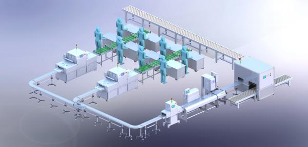 1500Pcs/H 220V 3.2KW Vacuum Pack Sealing Machine For Food Factory