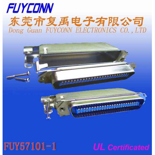 DDK паяют соединитель ленточного кабеля 50 Pin Centronic с крышкой металла