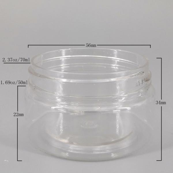 Pots cosmétiques vides de Mini Clear 10g 1.69oz