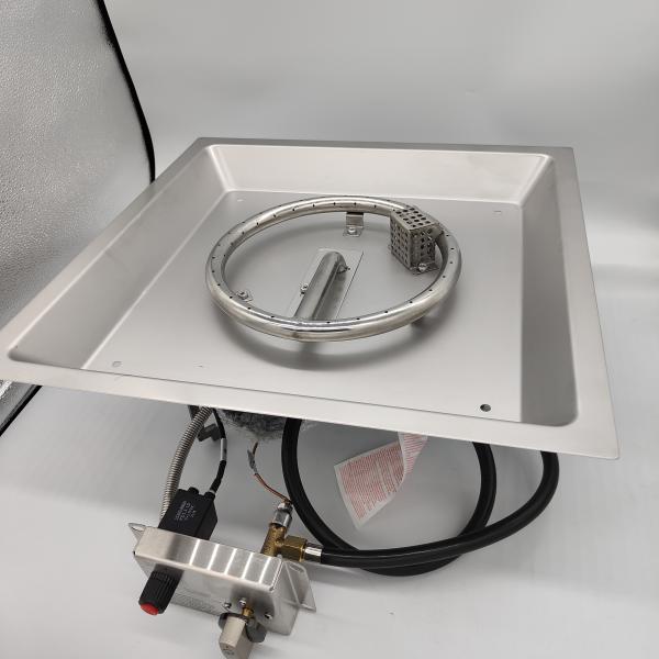 480 mm * 480 mm pré-enferrujado aço inoxidável fogão a gás queimador para área externa