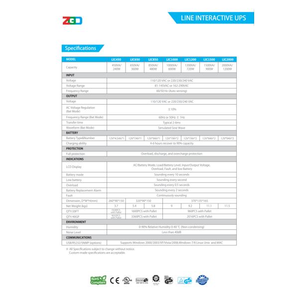 электропитание UPS маршрутизатора 850va 480W Wifi мини автономное с предохранением от перегрузки