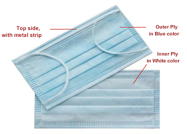 Professional White Disposable Medical Face Mask   FDA ISO CE Certificated