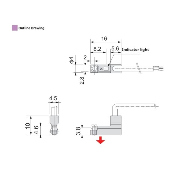 Makinopc Original Cylinder Sensor High Precision Magnetic Switch Perceptron Electronic Sensor Japan Import ZPSC02LP