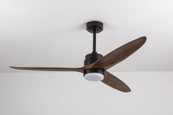 Wholesale，factory，manufacturer      Energy-Efficient Long-Lasting: 52-Inch Solid Wood Ceiling Fan with LED Lighting and Brushless DC Motor