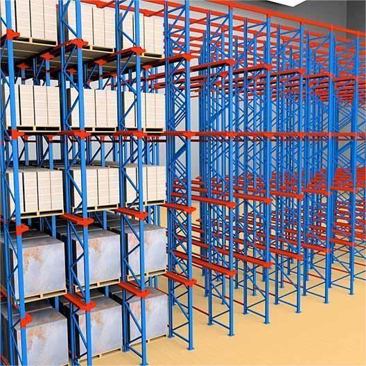 Heavy Duty Drive In Pallet Racking System For FIFO FILO Warehouse Storage