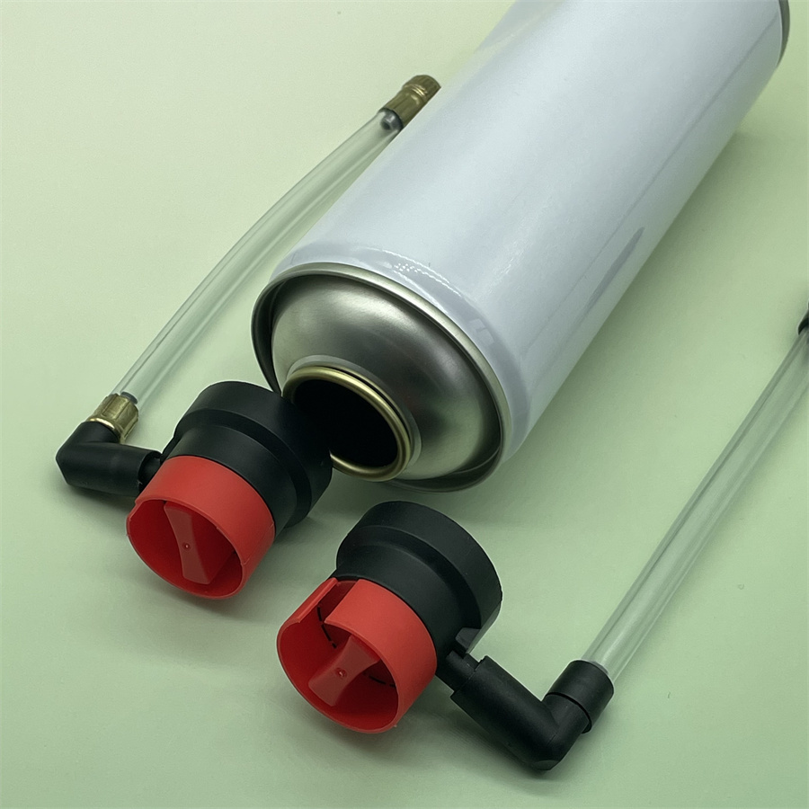 Tire Repair Spray Valve With Nozzles, Aerosol Glue Dispensing Actuator For Emergency Tire Repair And Automotive Maintenance Applications