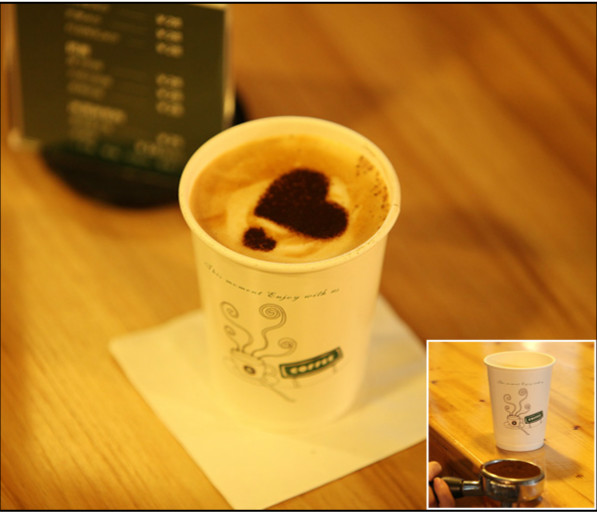 Top Diameter 90mm safety promotional Hot Paper Cups 370ml Capacity