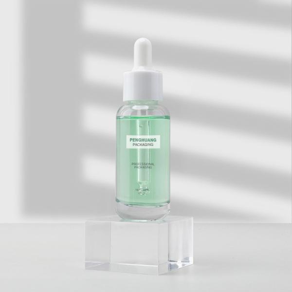 Clear Color Liquid Cosmetic Bottle 30ml Skincare Packaging 1oz