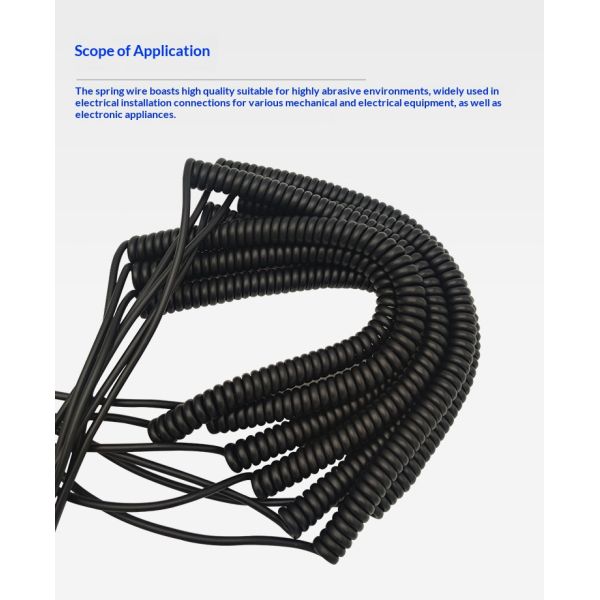 Electronic Handwheel Special Line Spring Wire Slingshot Spiral Wire CNC Machine Tool Cable 16 Core 19 Core 25 Core for MPG