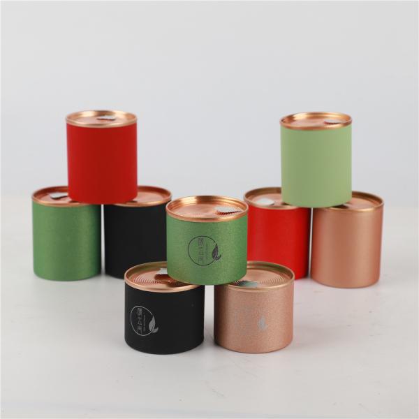 OEM Food Grade Cardboard Tube Packaging Kraft Paper Tube Box For Tea