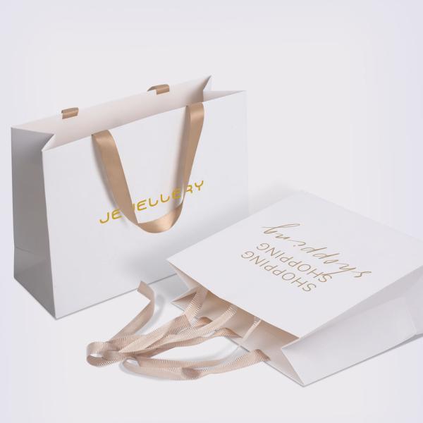 Industrial CMYK 4 Color Offset Printing Paper Bag For Shoes Clothing With Custom Logo