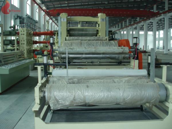 Artificial leather PVC Calender Machine High Precision / 4 roll calendering machine