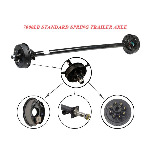 3500lb Max Payload Boat Trailer Axles And Hubs Made Of Durable Carbon Steel Material