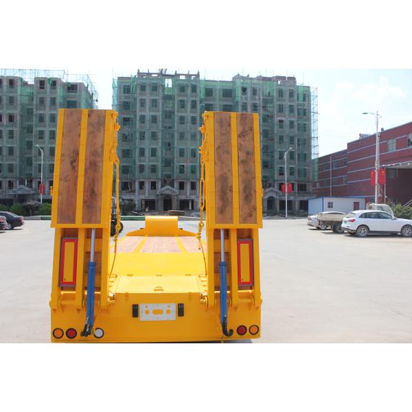 Высокая полезная нагрузка Aotong Гидравлическая система рулевой рампы низкая кровать полуприцеп грузовик 9м 13м