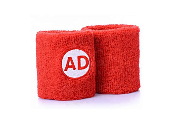 Outdoor Sports Wrist Sweatbands Cotton Materials Absorbs Sweat Effectively