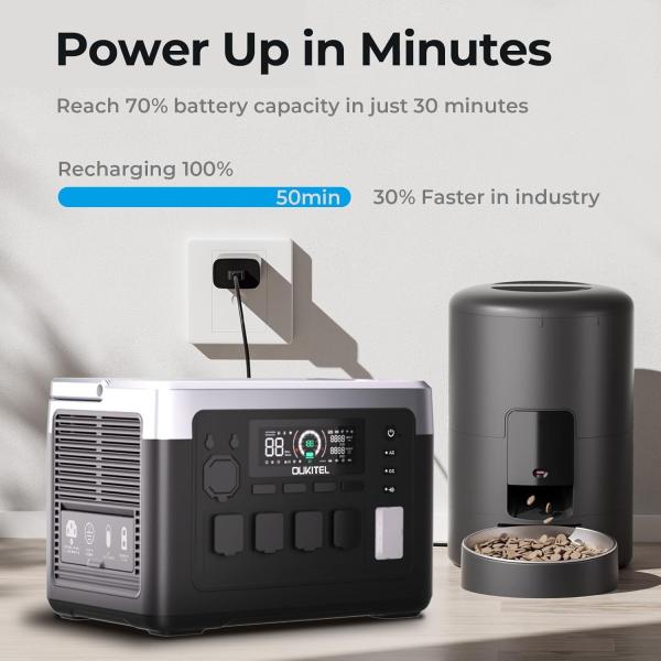 OEM ODM Wireless Charging 1800W Solar Generator 1024Wh Outdoor Portable Power Station