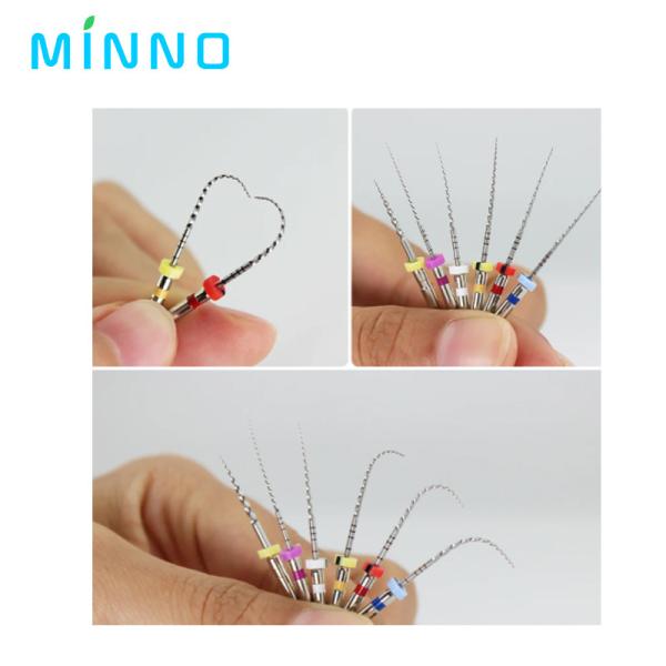 COXO Nitinol 6 Peças Dentsply Endo Files Files Dentários Para Canal Radical