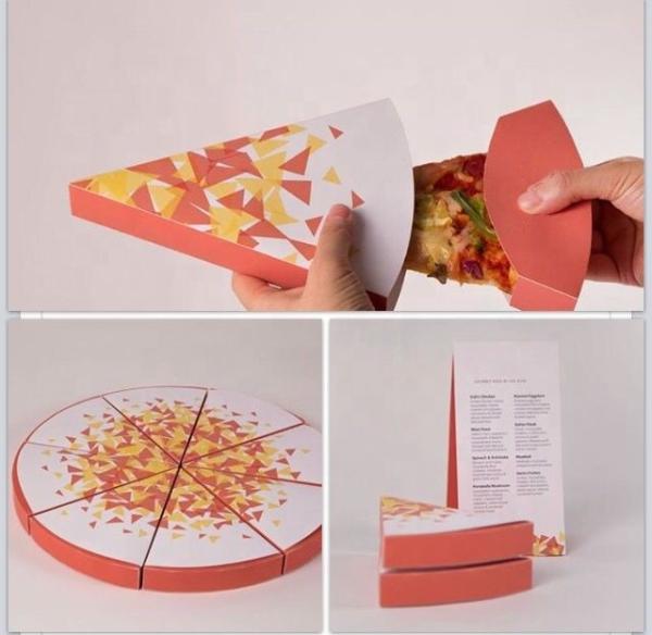 Disposable Triangle Eco Friendly Food Packaging For Candy Cake Pizza