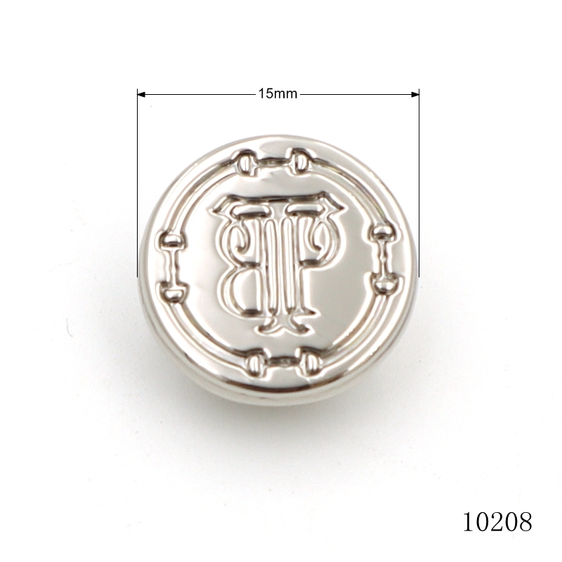 15mm Custom Logo Engraved Cap Rivet Metal Double Cap Rivets  Zinc Alloy Rivet For Bag Hardware Accessories