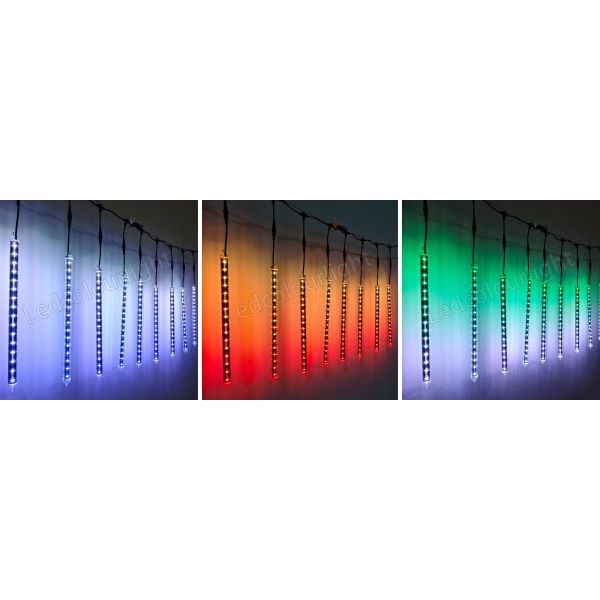 30mm 1M RGB Pixel 3D LED Meteor Light Tube for Theme Parks and Festivals