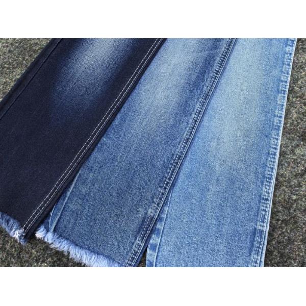 8 7.5SB*10/40D Tejido vaquero elástico de algodón y spandex azul oscuro de 11.3oz JSD3029