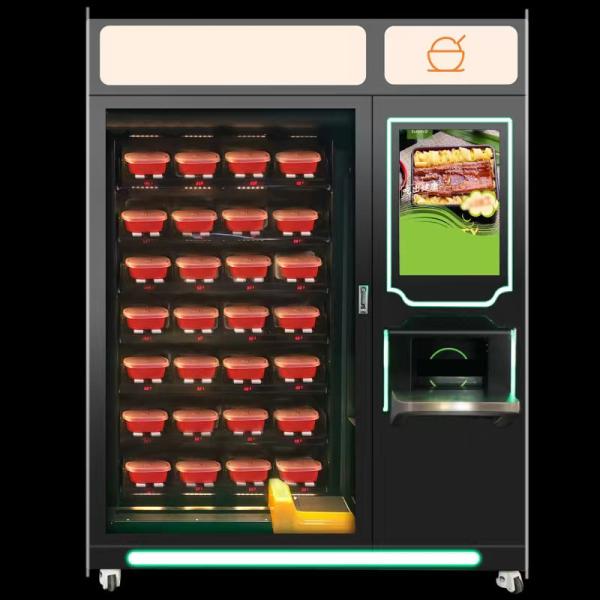 Heated Device 50 Boxes Lunch Box Fast Food Automatic Locker Pizza Vending Machine For Sale