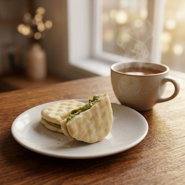 Premium Matcha Filled Crispy Rice Crackers Balanced Sweet Savory Green Tea Taste Soya Base Grain Snack For Tea Time Gift Supermarket Confectionery Wholesale Importers