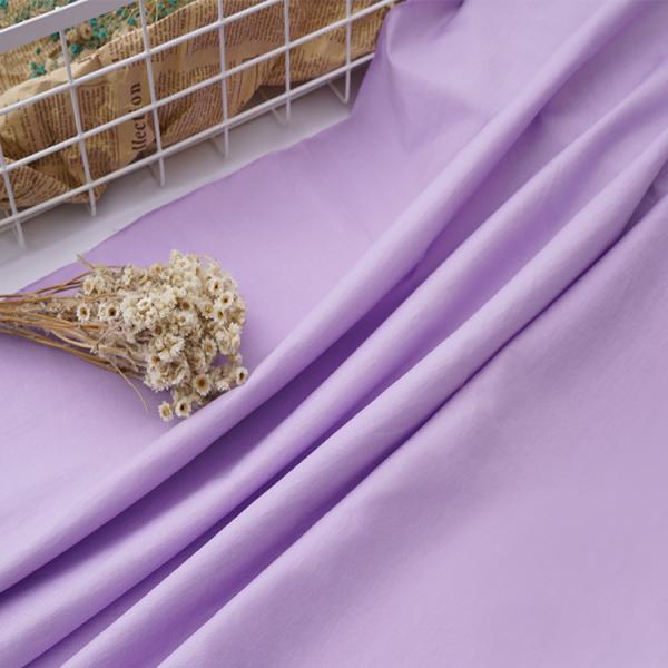 Satin Solid Cotton Tecido Tricoteado Filamento Tintado Camisa Material 175cm Amigável para a Pele