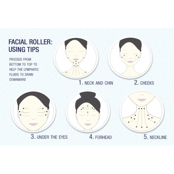 16.5*6.4*2.3cm Natural Himalayan Rock Salt Jade Face Roller for Facial Lifting and Wrinkle Removal