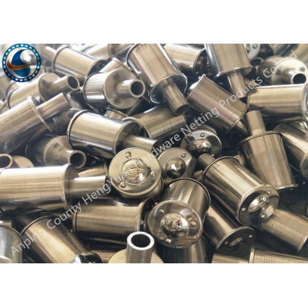 Anti Corrosion SS Wedge Wire Screen Nozzle For Liquid / Gas / Solid Filtration