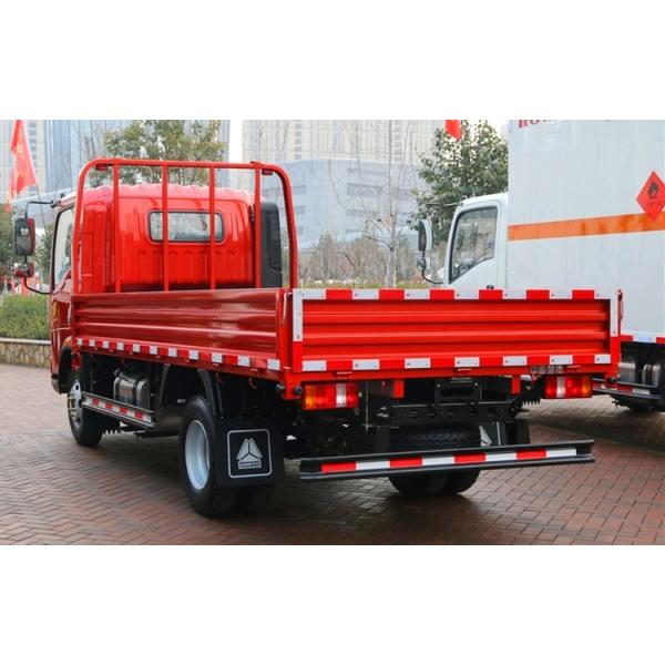Elegant Howo Light Truck 4x2 5 Ton Capacity Red Color Euro 2 High Safety