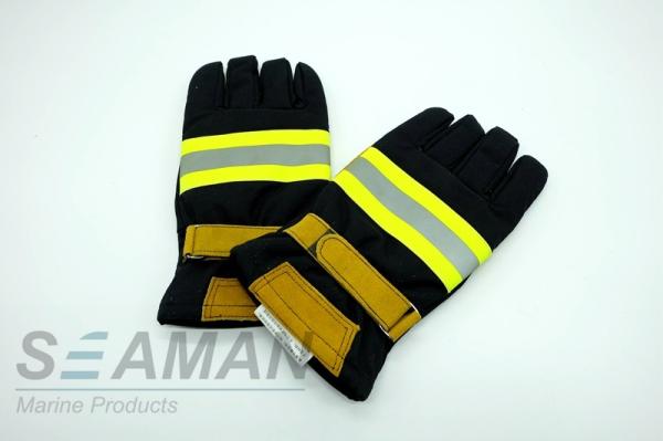 Fogo - equipamentos retardadores da luta contra o incêndio das luvas protetoras do bombeiro do couro da fibra de Aramid