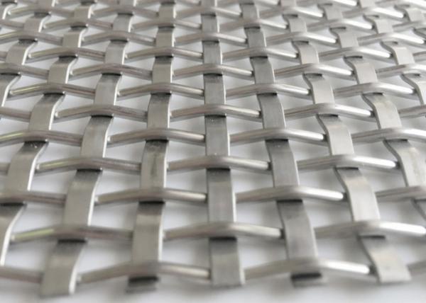 Natural Colour Weave Architectural Metal Mesh For Decorative Wire Mesh Panel
