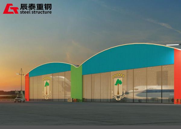 Prefabricated Hot Rolled Steel Structure Hangar Warehouse H Section