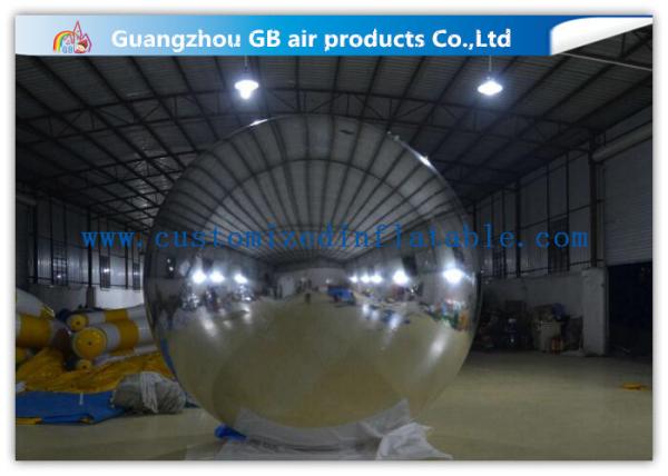 Silver Mirror Balloon inflatable Holiday Decorations For Concerts / Clubs