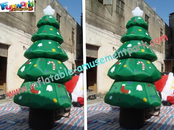 休日の膨脹可能なクリスマス ツリーの装飾は、420D ポリ塩化ビニール 3M 緑化します