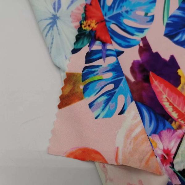 Доказательство напечатанное нейлоном лайкра 85% ткани 150cm Breathable УЛЬТРАФИОЛЕТОВОЕ 140D+20D