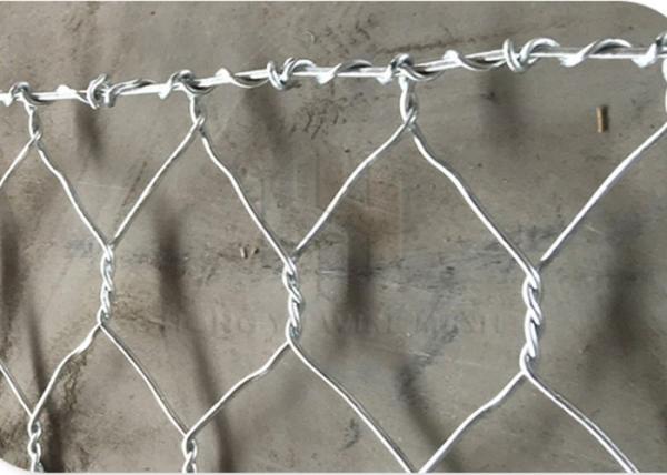 5m Galvanized Gabion Cage Bunnings 215g/M² Zinc Coated Rock Wall Cages