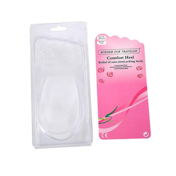 Custom Blister PET Transparent Plastic Packaging With Adhesive And Paper