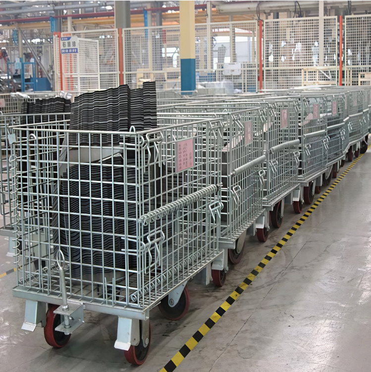 Stackable Wire Mesh Storage Cage 1200x800x1000mm Hot-Dip Galvanized High Stack Stack Up