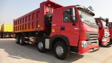 420 hp A7 8x4 Dump Tipper Truck / 4 axle dump truck with A7-W Cabin