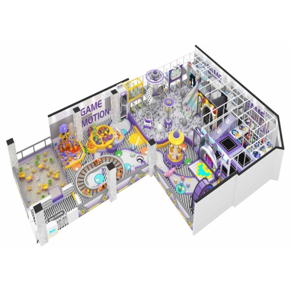 Galvanized Steel Frame Private Indoor Playground Home Villa Kids Soft Play Recreation Center