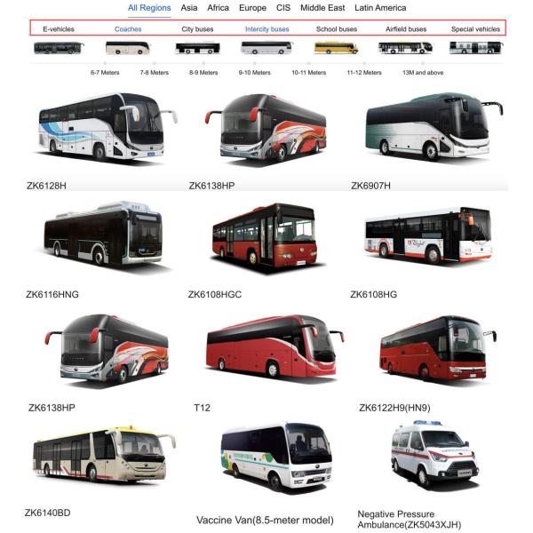 Used/Second Hand 45 Seats Yutong 6105 Passenger Coach City Urban Intercity Buses for Sale