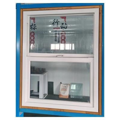 White Single Hung Vinyl Windows Double Pane Vertical Sliding Glass Window