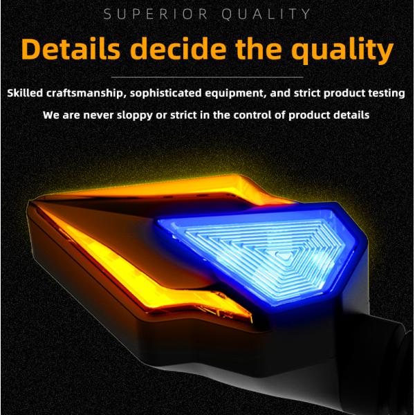 ABC PC YAYE 2 en 1 lampe à eau de moto LED indicateur de virage Mini lumière à DC12V
