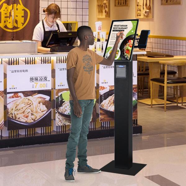 21.5 23.6 Quiosco de pago de autoservicio inteligente Terminal de auto-pedido para restaurantes y equipos de comida rápida para interiores para KFC McDonald