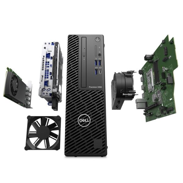 Small Dell Precision T3460 Tower Workstation i5-12500 8G 1T DVDRW 260W CAD Design Computer Host
